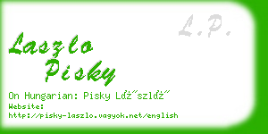 laszlo pisky business card